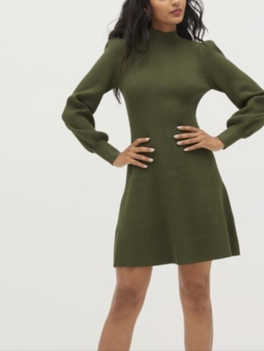 Hill House Mariana Dress In Leaf Green